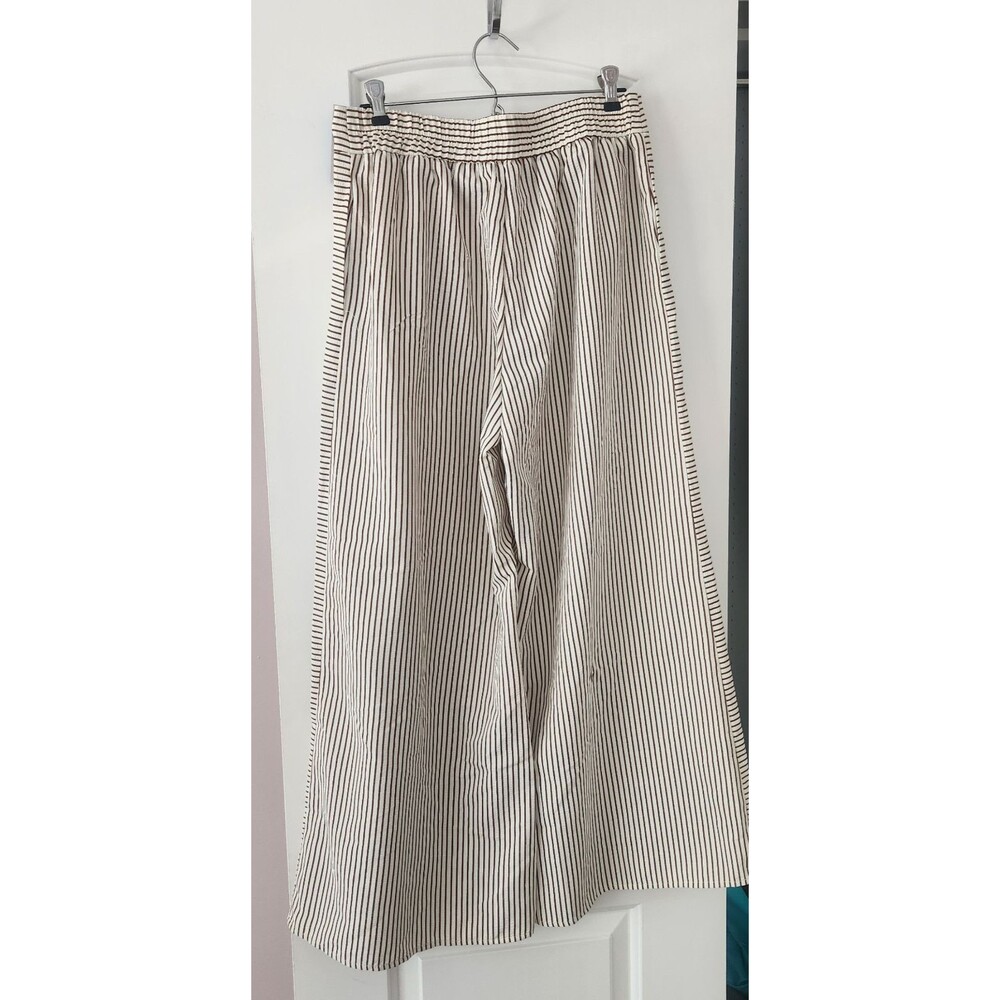 NWT Cupshe Striped Wide Leg Pants Casual Summer Spring Pull On Size Large - Picture 9 of 12